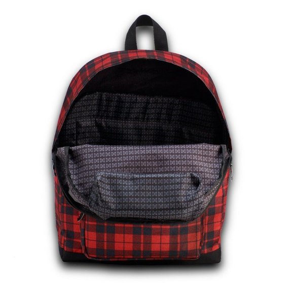 Buffalo Check Red/Black Backpack Designed by: Cynthia Lupoff - Picture 2 of 3
